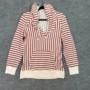 Rebecca Minkoff Sweater Womens Medium Striped 3/4 Sleeve Nautical Boho Terry